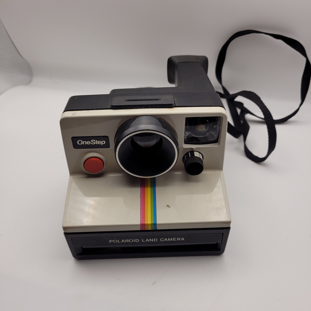 Polaroid Land Camera OneStep Rainbow Stripe SX-70 Instant Film Camera with Case